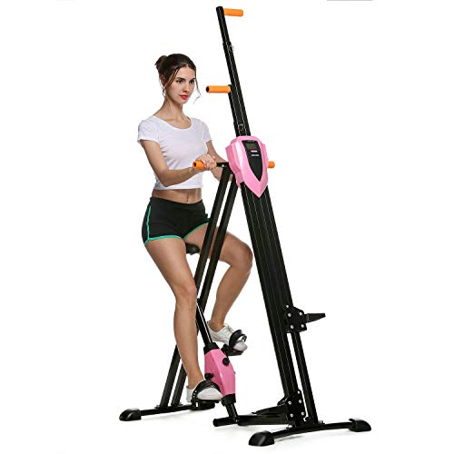 FUNMILY Vertical Climber Home Gym Exercise Folding Climbing Machine Exercise Bike for Home