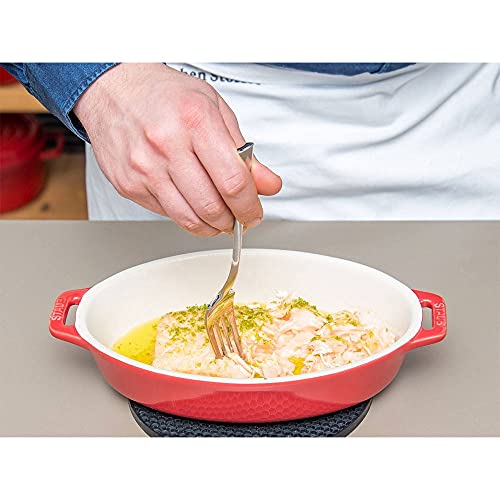 Staub Ceramic Small Oval Baking Dish, Cherry Red - Image 4