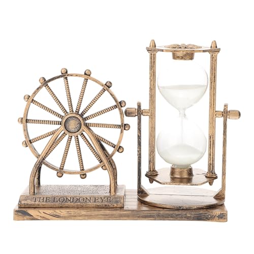 Lurrose Lámpara de Noria Retro para Escritorio y Dormitorio, Luz Nocturna Decorativa de Plástico Diseño Creativo y Función de Adorno de Mesa