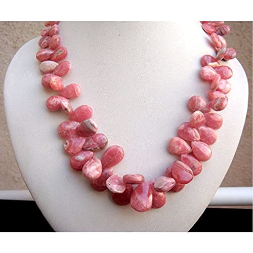 Rhodochrosite briolettes poire LKBEADS 20x13mm pour création bijoux