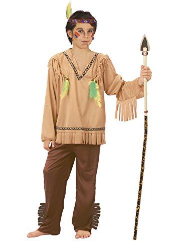 Ciao- Indiano Costume Bambino, Marrone, M (5-7