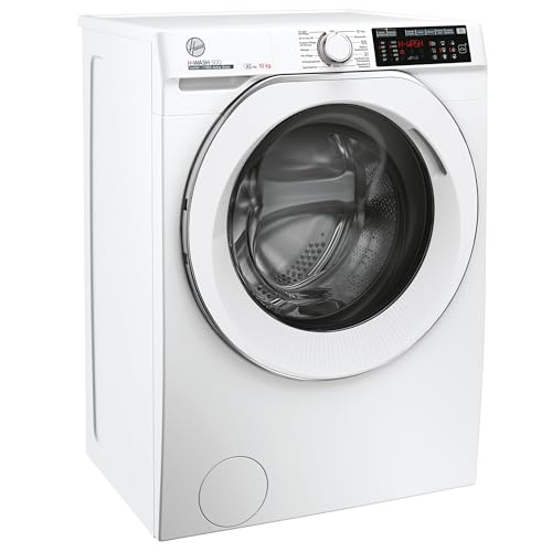 Hoover HWQ 410AMC6/1-84 Frontlader Waschmaschine, 10 kg, 1400 U/min, Smarte Bedienung mit Wi-Fi und Bluetooth, Active Wash, Night & Day, Trommelreinigung, Weiß
