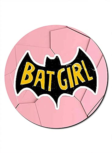 Theodor Round Cute Mouse Pad Mouse Mat with Design, Non-Slip Rubber Base Waterproof Women For Game Office Mouse Pads Size 20 CM Batman & Joker