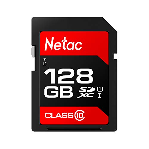 Andoer Netac P600 SD Card SDHC/SDXC UHS-I Memory Card Class 10 U1 Alta Velocidade de 80 MB/s 128 GB