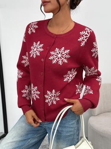 Image of Trendy Queen Lightweight Cardigan Sweaters for Women 2026 | Soft Knit Button-Down, Classic Fit Open-Front Layering Piece for Fall, Winter & Office Wear