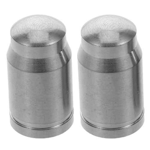 2 tapones para válvula de llanta de bicicleta de montaña y carretera, de aleación de titanio, color plateado, para mantenimiento de neumáticos miniatura 1