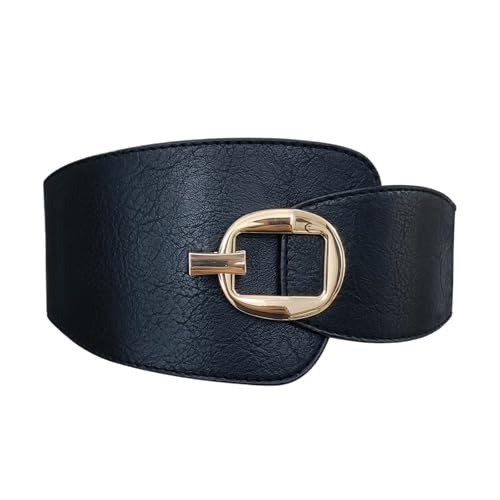 Plus Size Big Stretch Cummerbunds Wais Waistband for Women Rotate Buckle Dress for decoration