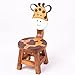 FairEntry Kinderstuhl aus Holz Giraffe, Robust und massiv in Handarbeit gefertigt, sehr stabil Sitzhöhe 25 cm. Passend für die Kindersitzgruppe. Für den Kindergarten.