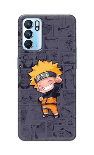 Image of PRINTFIDAA Printed Hard Back Cover Case for Oppo Reno6 5G | Oppo Reno 6 5G Back Cover (Famous Anime Cartoon Character) -112