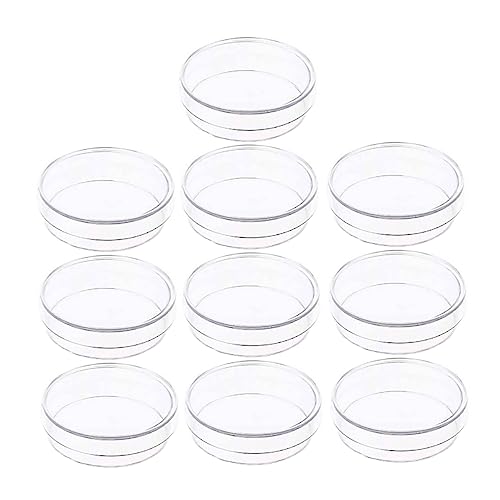VILLFUL 10pcs Petri Dishes Plastic Petri Dish Plastic Laboratory Petri Dish Laboratory Petri Plates