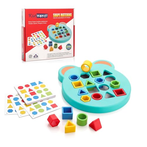 Image of Kids Mandi Matching Educational Game | Shape & Color Recognition Learning Toy | Cognitive Skill Development