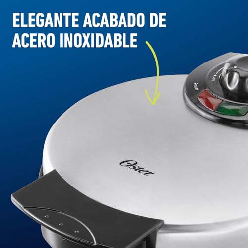 Oster Belgian Waffle Maker, Non-Stick Waffle Iron for Thick, Fluffy Waffles, Easy to Clean