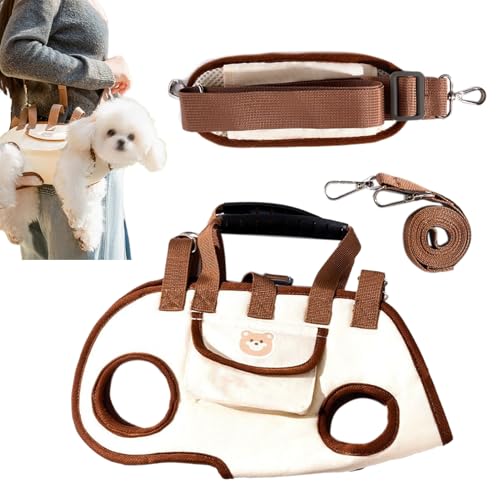 犬用トラベルバッグ,外出用横型ペットキャリア - 持ち運びやすいエルゴノミックデザインで旅行や日常使いに最適