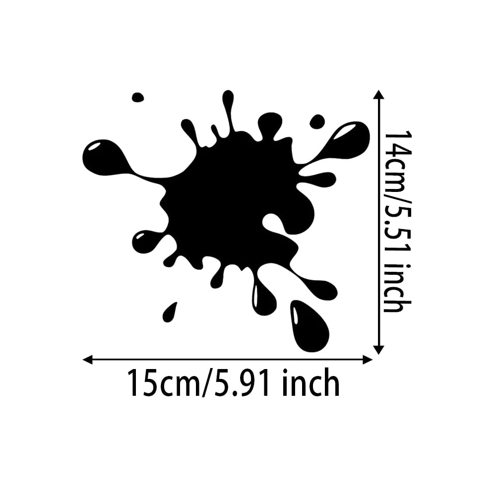 2 pegatinas de vinilo autoadhesivas de 15 x 14 cm, para ventanas de coche, parachoques, portátiles, ventanas, paredes, accesorios para el exterior del coche, #DZ245 (negro) - 3