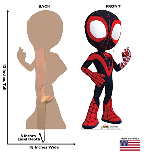 Cardboard People Miles Morales Spider-Man Life Size Cardboard Cutout Standup - Marvel's Spidey and His Amazing Friends (TV Series)