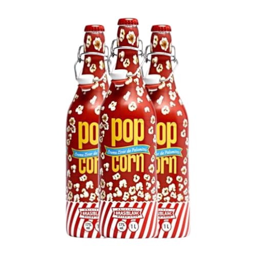 Crema de Licor Popcorn 1 L (Caja de 3 Botellas de 1 L)