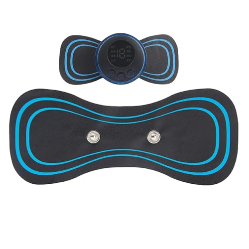 2PCS Masajeador De Cuello Eléctrico, 8 Modos Y 19 Intensidades Masajeador De Cuello Y Cervicales, EMS De Microcorriente Con Pantalla Digital Y Mando A Distancia Para Brazos, Cuellos, Espalda