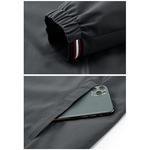Chaqueta gris para hombre talla Large miniatura 6