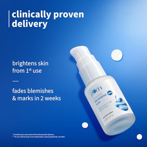 Image of Plum Skin Clarity Duo | 10% Niacinamide Serum 15ml + Black Rice & Niacinamide-TXA 10% Night Clarity Jelly Serum 25g | Reduces Dark Spots, Acne Marks & Brightens Skin