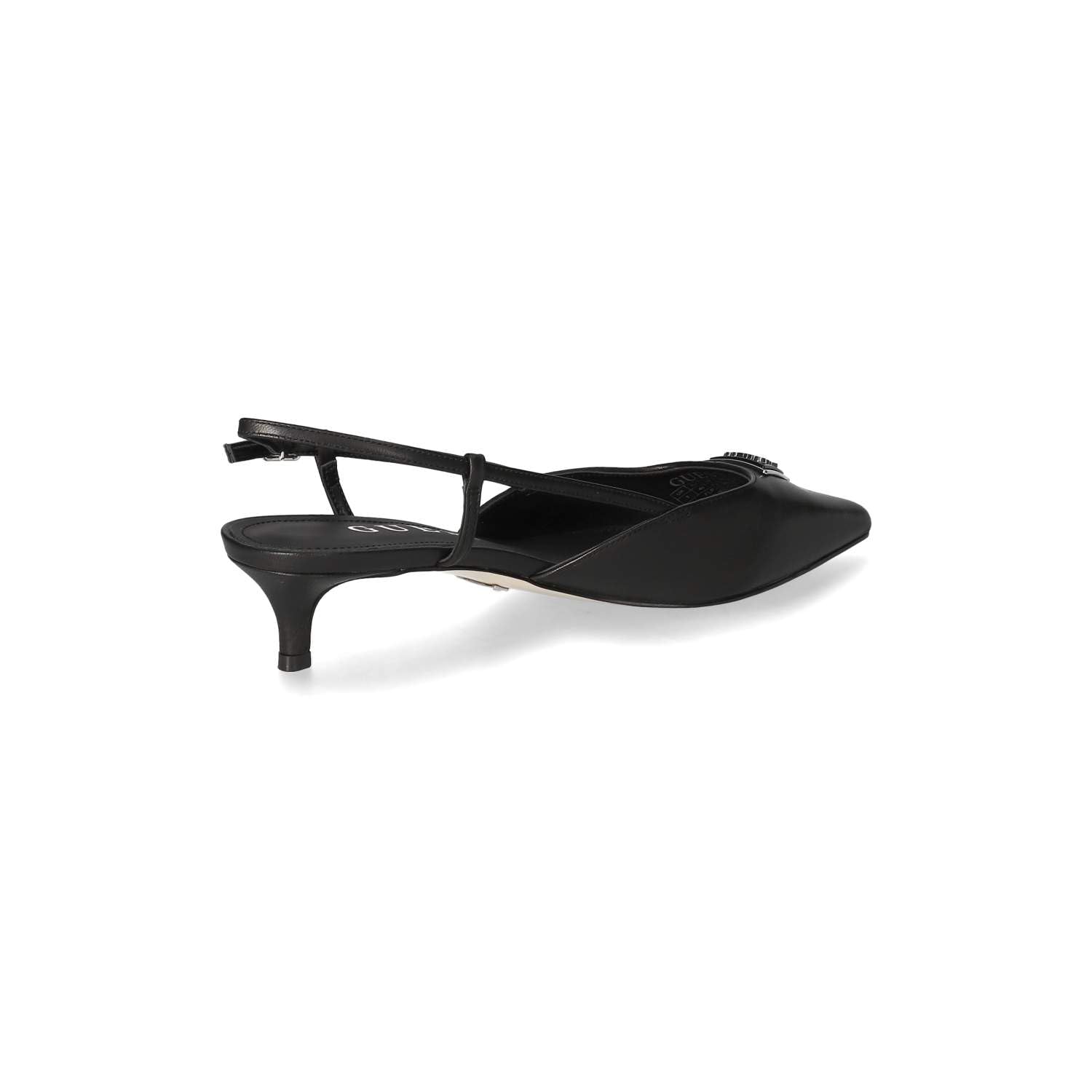 GUESS Décolleté Punta Jesson TC 40 Pelle Black DS25GU01 FLPJESLEA05