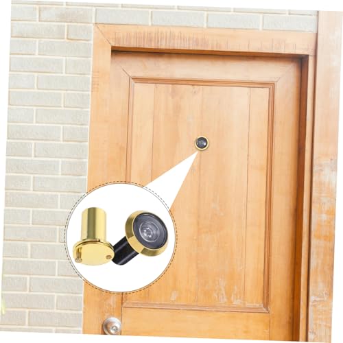 Mirilla para puerta: visor con ángulo de visión amplio de 220 grados con cubierta de privacidad para seguridad en puertas frontales de apartamentos y hoteles miniatura 5