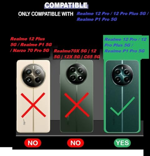 Image of Fastship Realme RMX3844 / P1 Pro 5GFlip Cover Full Protection Imported TPU Wallet Button Magnetic Book Leather Flip Cover Compatible Model for Realme P1 Pro 5G - Blue