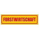 Kiwistar - Autoaufkleber - Forstwirtschaft invertiert - Hinweis Aufkleber Sticker für Auto, Kfz, Fahrrad, PKW, LKW