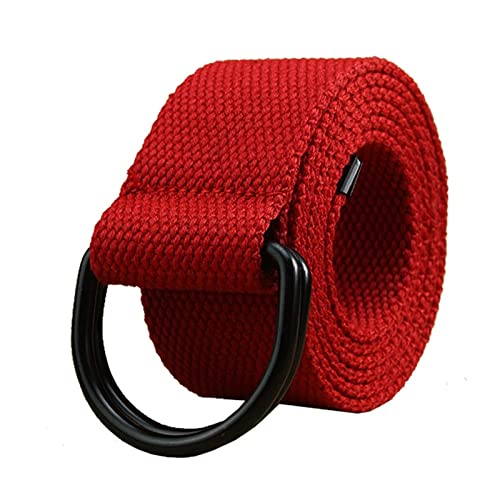 Canvas Belts For Men Double Ring Metal Buckle Belts Male Tactical Strap For Jeans 1Pcs3
