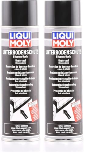 Liqui Moly 6111 protector de bajos bituminoso negro en spray 500 ml pack de 2