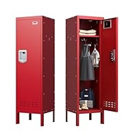 BUTISOW Metal Lockers - 66\" Height Steel Locker with Door Storage Locker with Card Slot for Employees Gym School Home Office Garage - Assembly Required