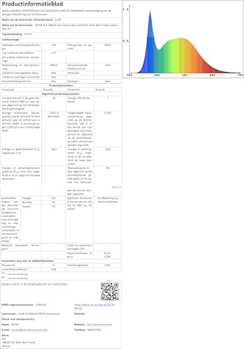 CLAR - Powerful E27 LED Bulb, Energy Saving Bulb, Cool White 6000ºK 18W (Pack 8), Cool White (6000ºk) - Image 4