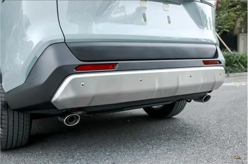 Alerón parachoques trasero de acero inoxidable para RAV4 2020 protector contra impactos