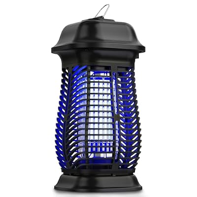XGAYOO Bug Zapper Outdoor, Electric Mosquito Zapper, Fly Traps Indoor Outdoor & Flying Insects Zapper, Mosquito Killer Indoor, ABS Plastic Outer (Dark Black)