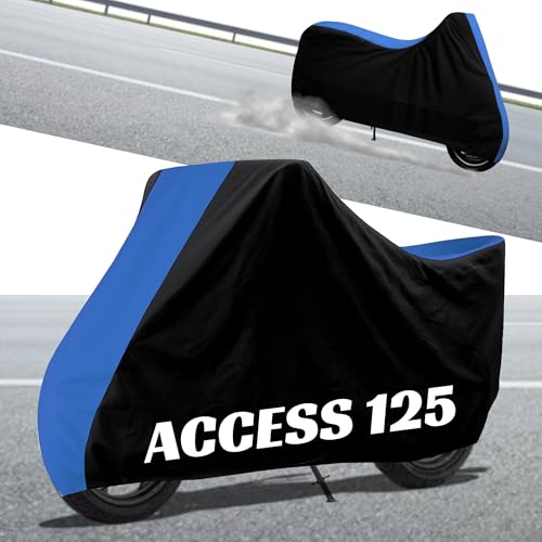 Image of Stylish Water Resistant Scooty Body Cover Compatible with Access 125 & All Models | UV Protection, Dustproof, Heat Resistant, Two Wheeler | New All Weather Protection, Dust & Rain