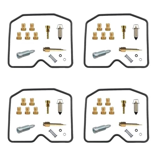 に適合するカワサキに適合するゼファー550 ZR550 B 1990-1995 キャブレターリペアキット キャブレターリビルドセット 修理キットバイク用キャブレターリビルドキット キャブレターリビルド(セット4)
