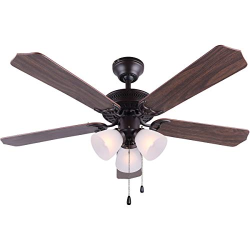 Canarm Cf42Tr25Orb Tradition Ii Ceiling Fan With Bronze Frosted Glass #TOP18