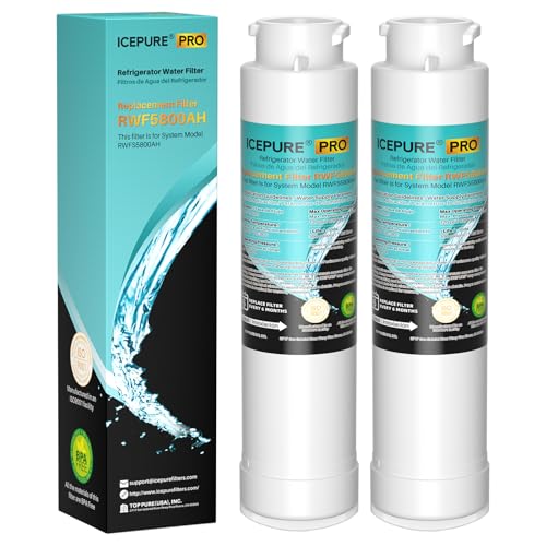 Image of ICEPURE PRO RWF5800AH Replacement for Frigidaire EPTWFU01 EWF02, Pure Source Ultra II, PureSource Ultra 2, SCWFTCTO, GP006, MR022, JO22, BO022, DE022, TH-01, 1007, Refrigerator Water Filter, 2PACK