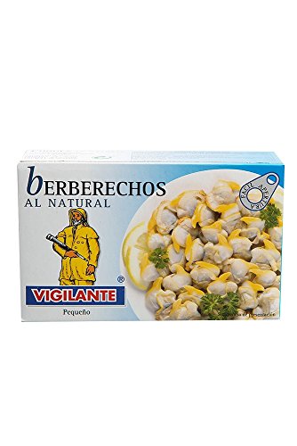 Berberechos al natural, vigilante, pack 5 latas