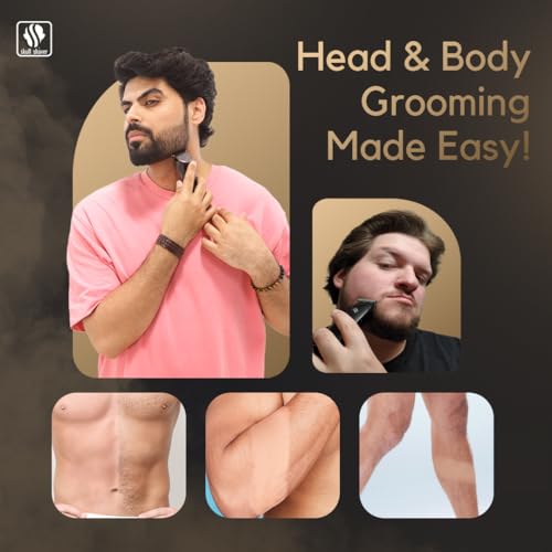 Skull Shaver Pitbull Gold PRO Electric Razor & Baby Beast Trimmer for Men - Best Bald Head Shaver and Beard Trimmer