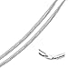 Verona Jewelers Sterling Silver Italian Flat Omega Chain Necklace- 2MM 3MM Cubetto Chain 16 18 20 (18, 3MM)