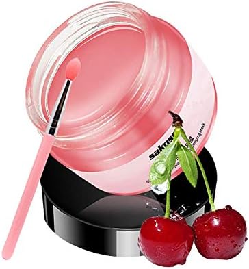 Lip Balm Mask&Lip Scrub Set, Lip Care Kit - Lip Sleeping Mask Moisturizer and Lip Exfoliator Sugar Scrub, Overnight Lip Treatment Repair for Dry Chapped Peel Lips, Lip Lines