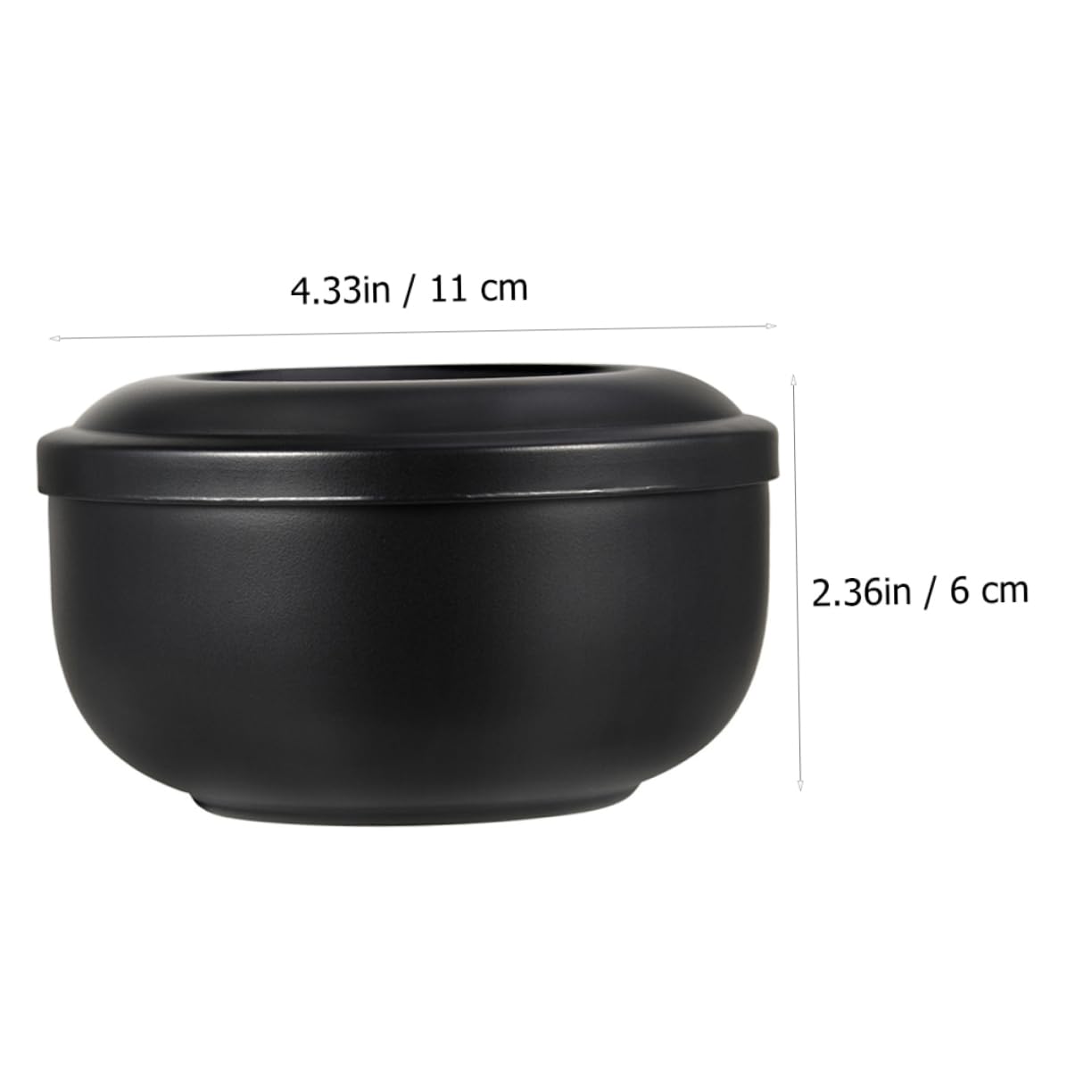 Healeved Men's Manual Shaving Bowl Foaming Lid Waterproof and Sturdy Shaving Soap Bowl