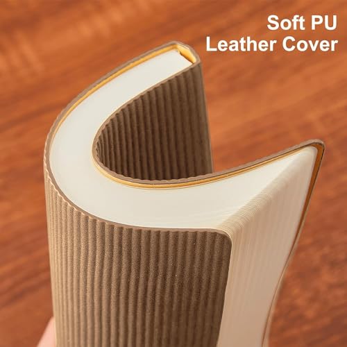 Lined-Notebook-Journal-Notebooks-for-Work-Hardcover-Journaling-579x827-A5-Leather-Journals-216-Pages-100GSM-Thick-Paper-Khaki