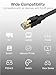 Senetem Cat 8 Ethernet Cable 100FT, High Speed 40Gbps 2000Mhz Flat Internet Network Patch Cord, RJ45 Shielded Outdoor&Indoor LAN Cable, Compatible for Gaming, PC, PS5/4/3, Xbox, Modem, Router