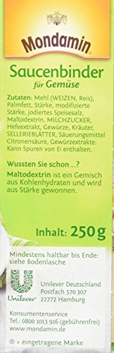 Mondamin Soßenbinder für Gemüse für Soßen ohne Klümpchen mit Gemüse und Kräutern 250 g 1 Stück - Image 3