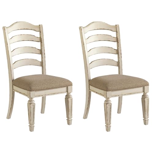 Stylish White Dining Chairs Set of 2