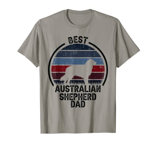Mejor perro padre papá - Vintage australiano pastor Camiseta
