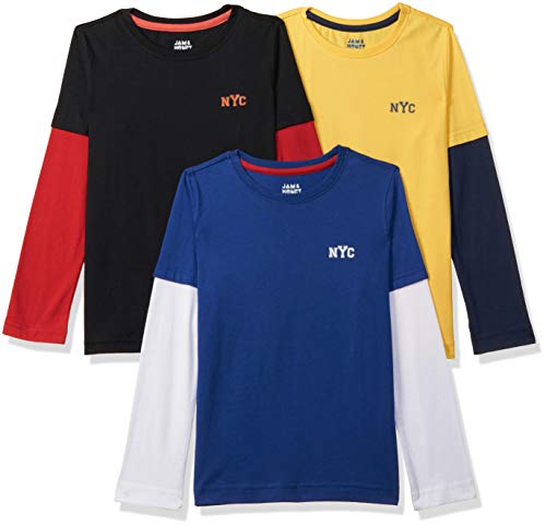 Image of Amazon Brand - Jam & Honey Boy's Regular Fit T-Shirt