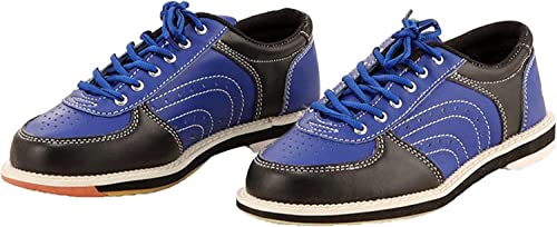 Gemeci Womens Bowling Shoes Leather Breathable Bowling Trainers Comfortable Beginner Fashion New Leisure Sneakers (Color : A, Size : 10.5) #TOP2