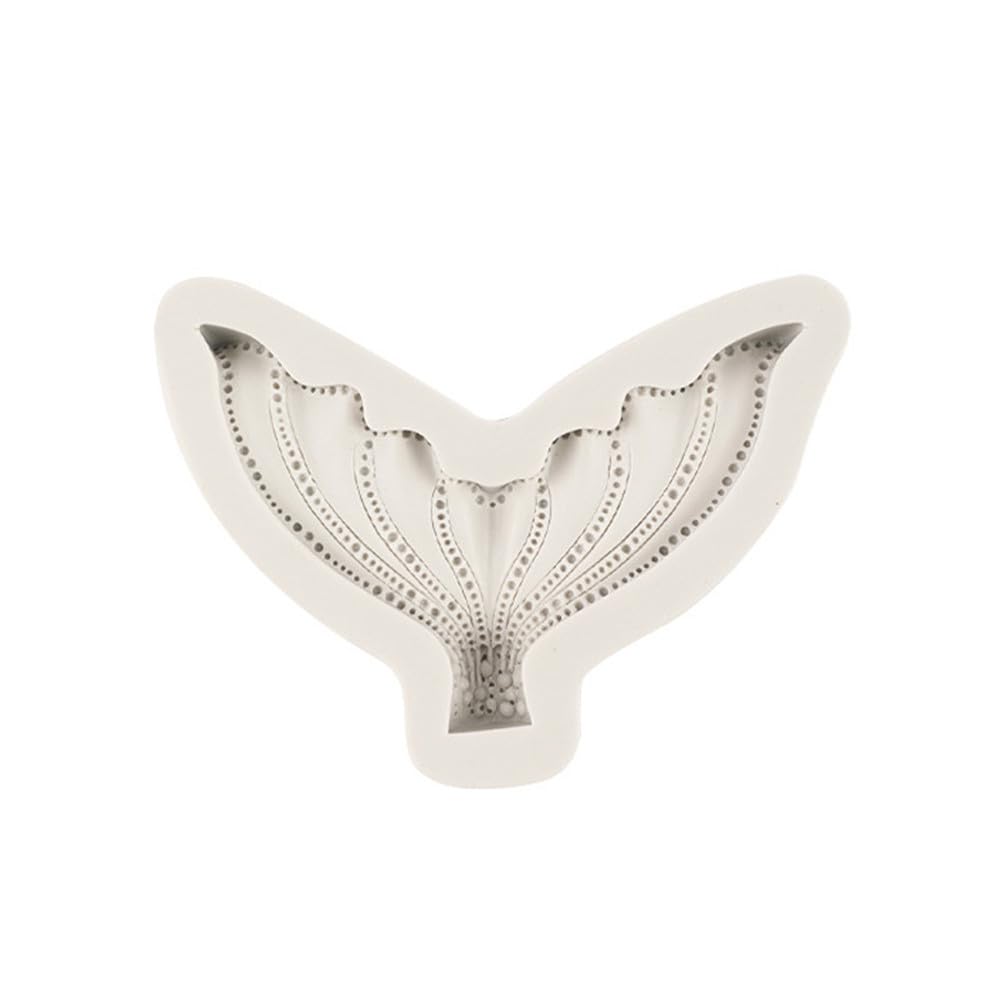Nixnut White Fondant Cake Chocolate Mould Silicone Cookie Candy Mould Baking Diy Kitchen Tool Party Decorating Mermaid Fish Tail Shape
